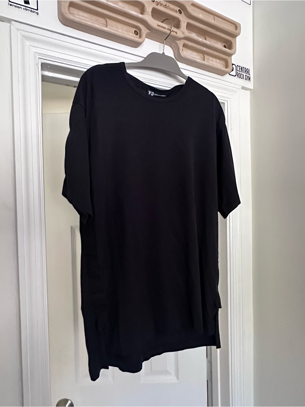 Y-3 Black Minimalist Crewneck Tee